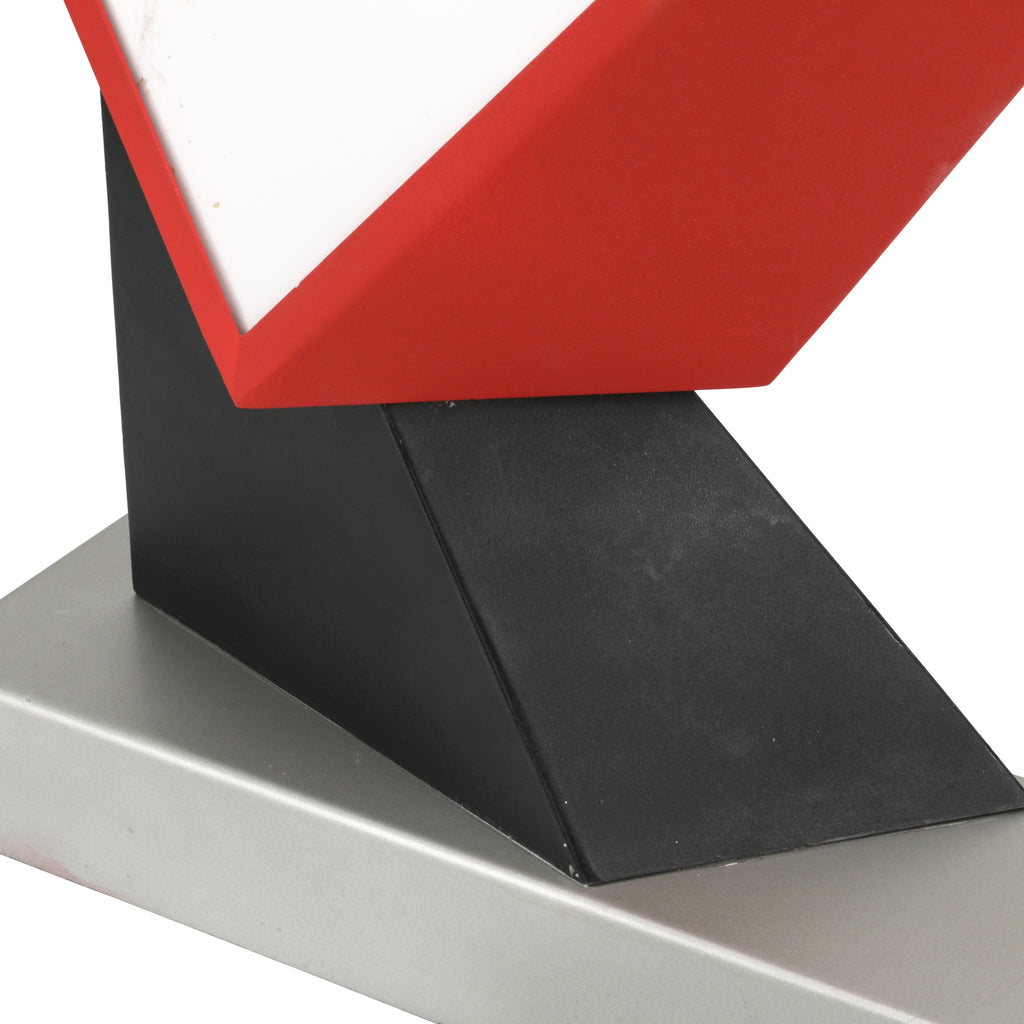Red / Black Geometric Table Lamp