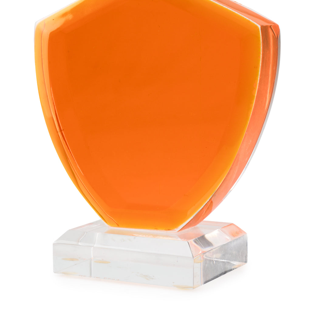 Acrylic Sculpture Orange and Black