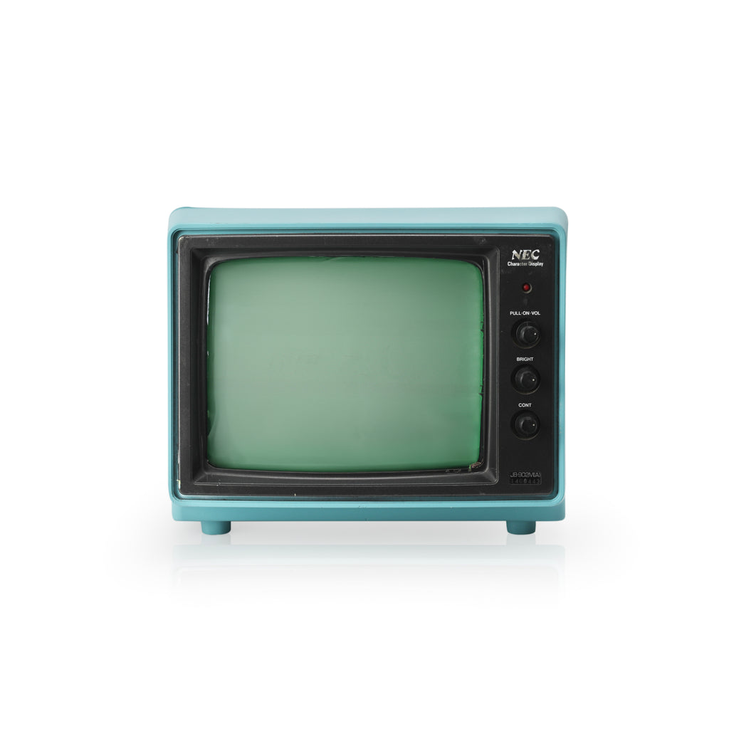 Light Blue NEC Character Small Display Television