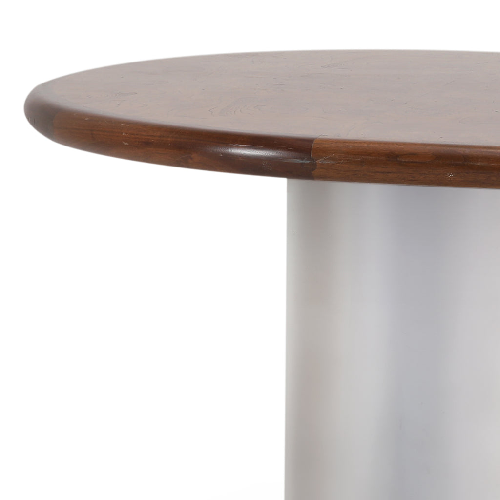 Burl Wood Rounded Conference Table