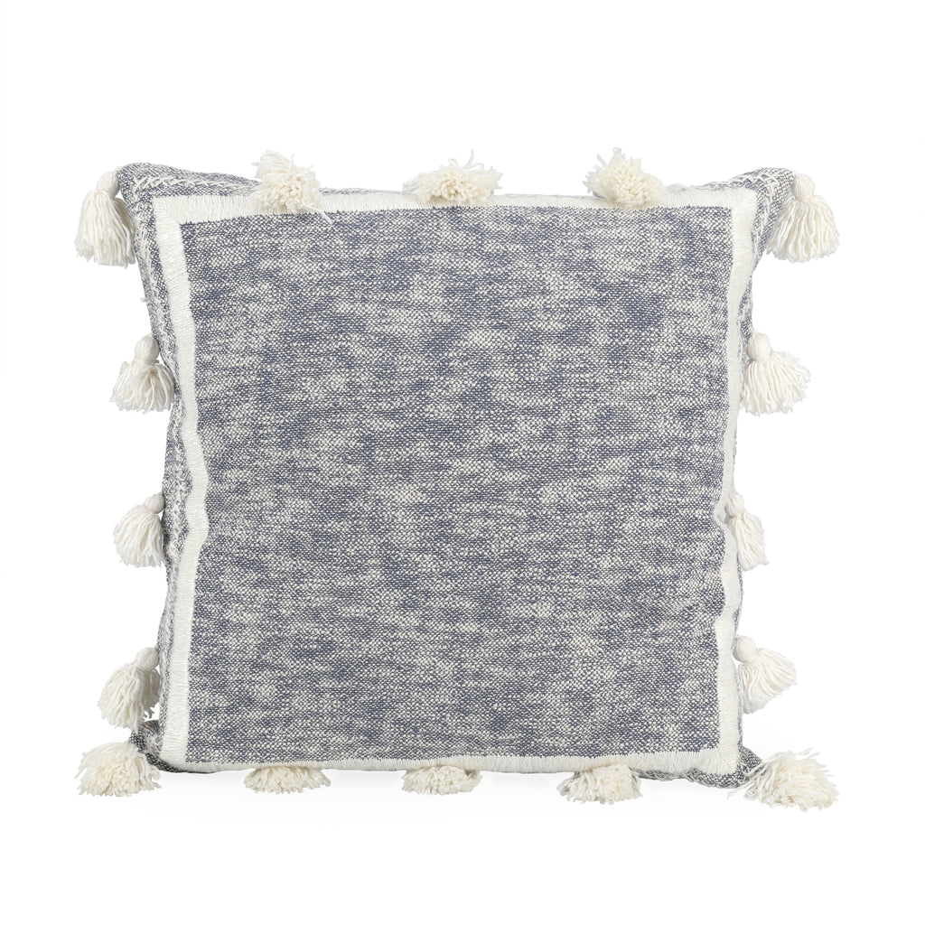 Blue & White Square Pillow