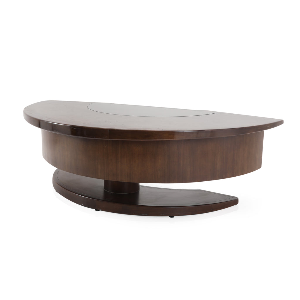 Brown Dark Wood Monteverdi Executive Desk