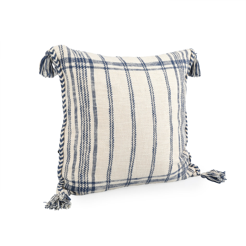 White & Blue Pillow