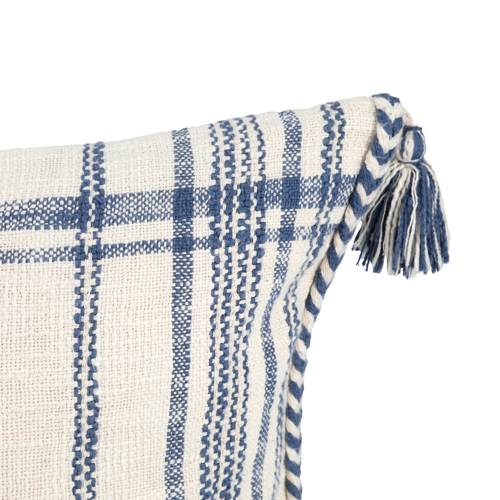 White & Blue Pillow