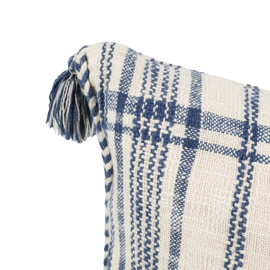 White & Blue Pillow