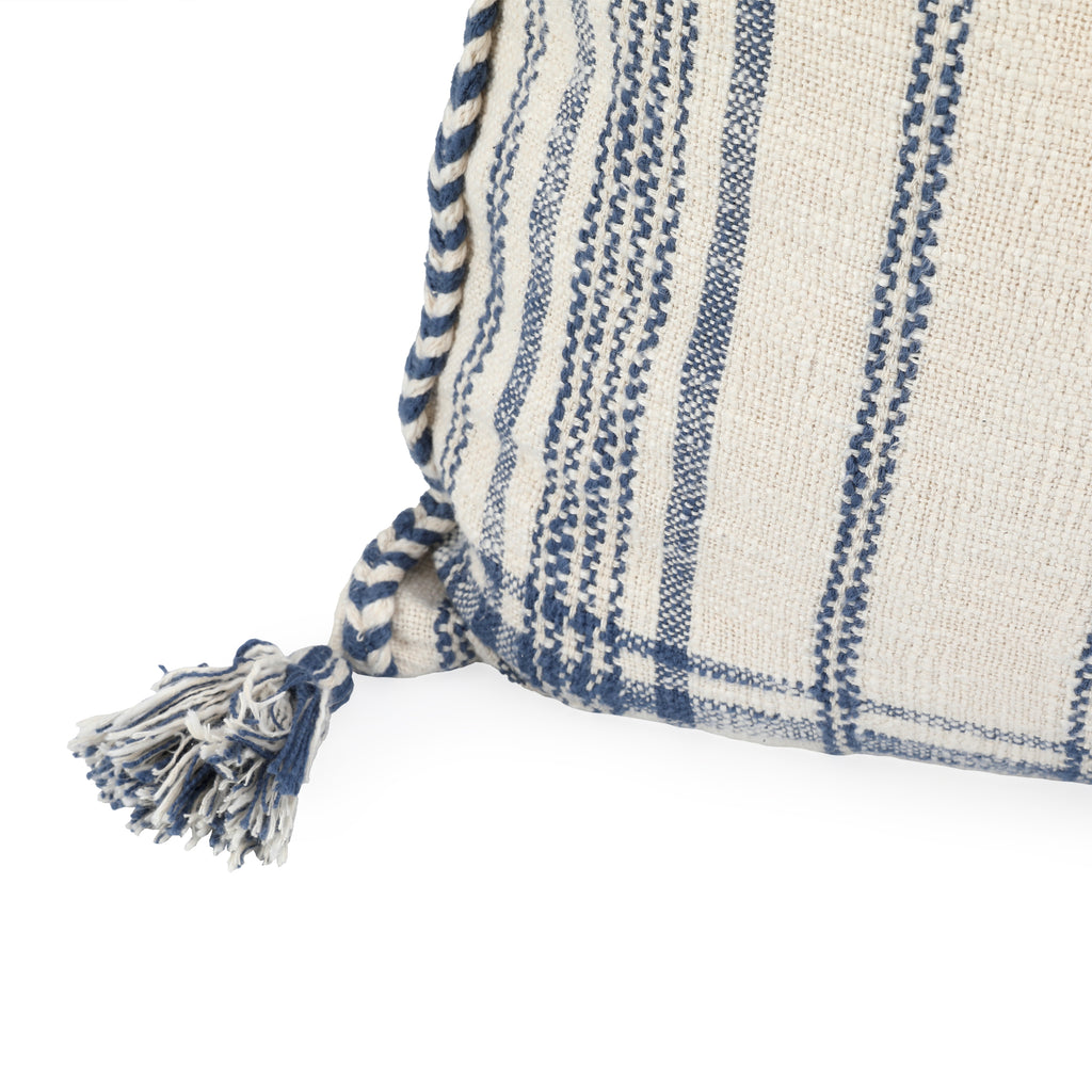 White & Blue Pillow