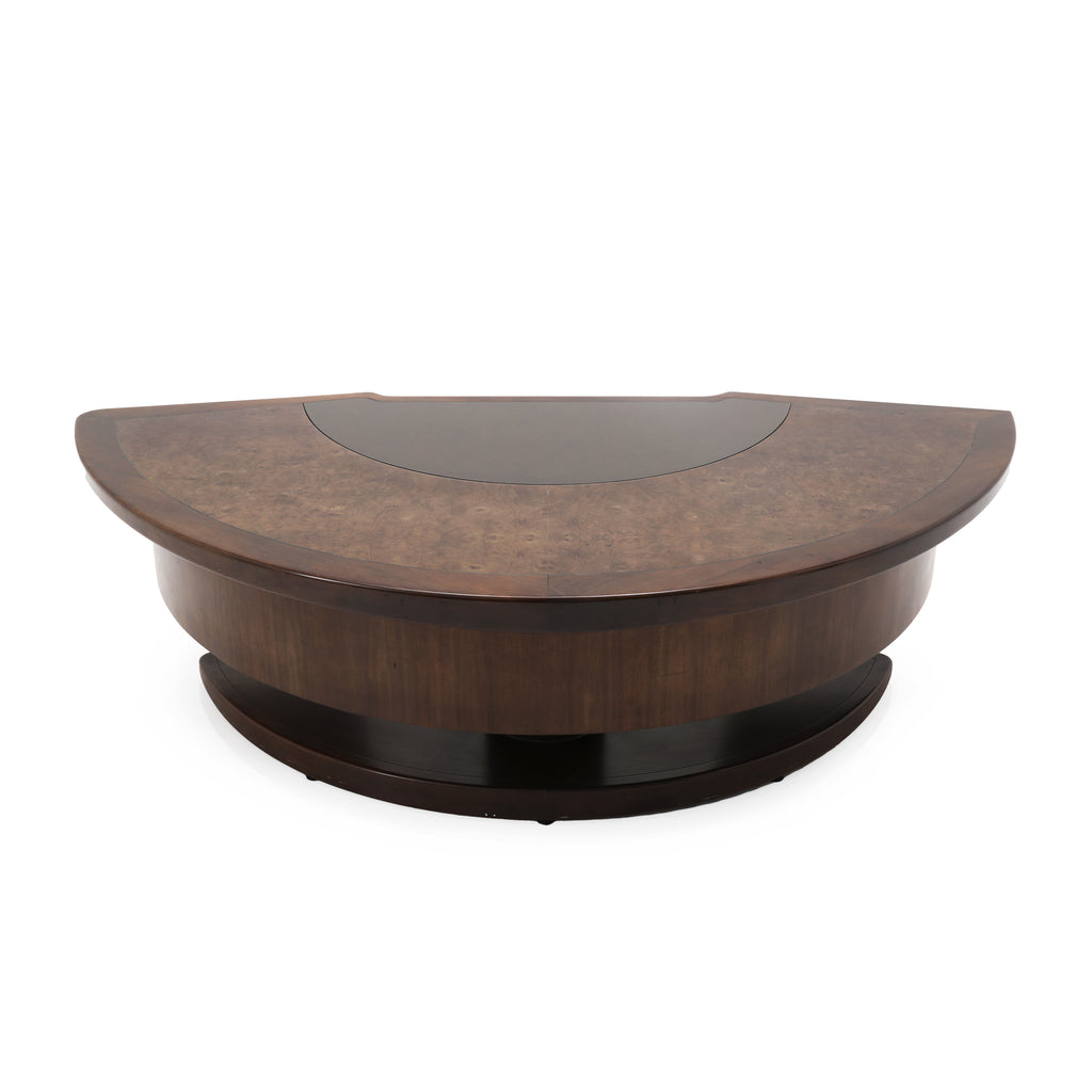 Brown Dark Wood Monteverdi Executive Desk