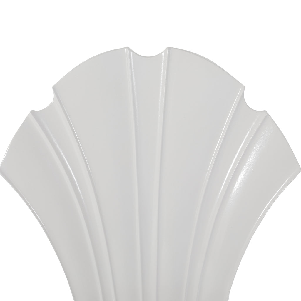 White Fan Back Chair