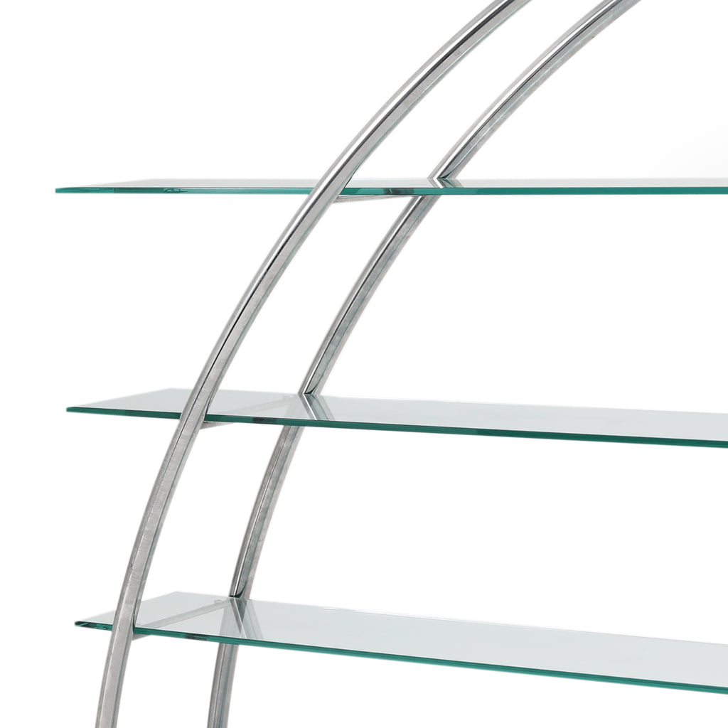Bookcase Arches with Glass Shelves - Left