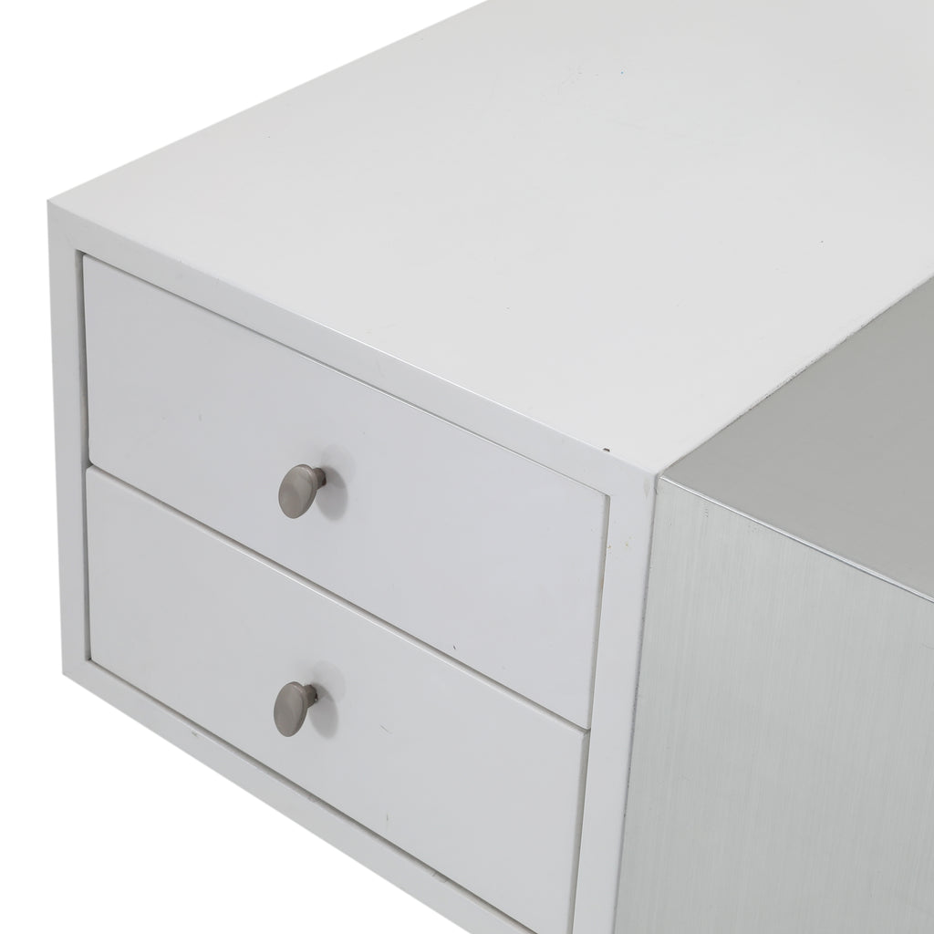 Glossy White Office Desk