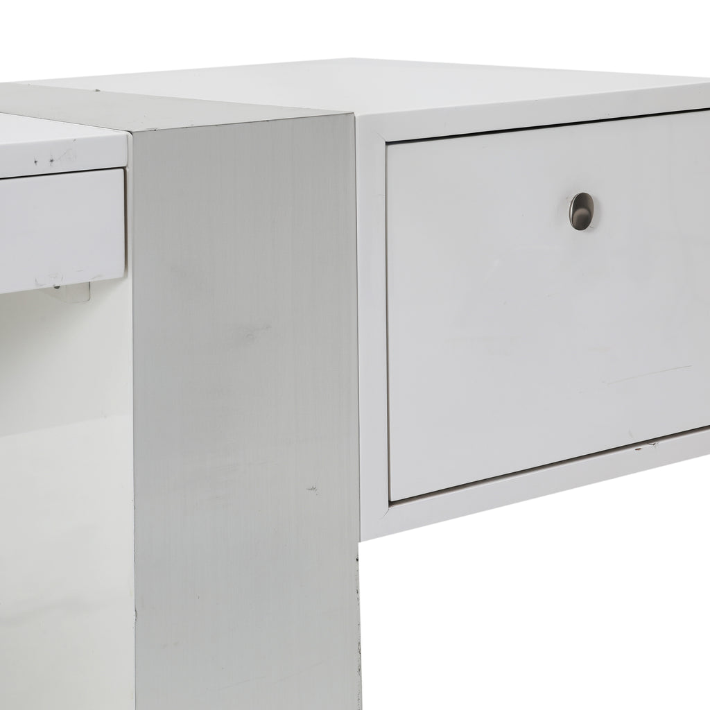 Glossy White Office Desk