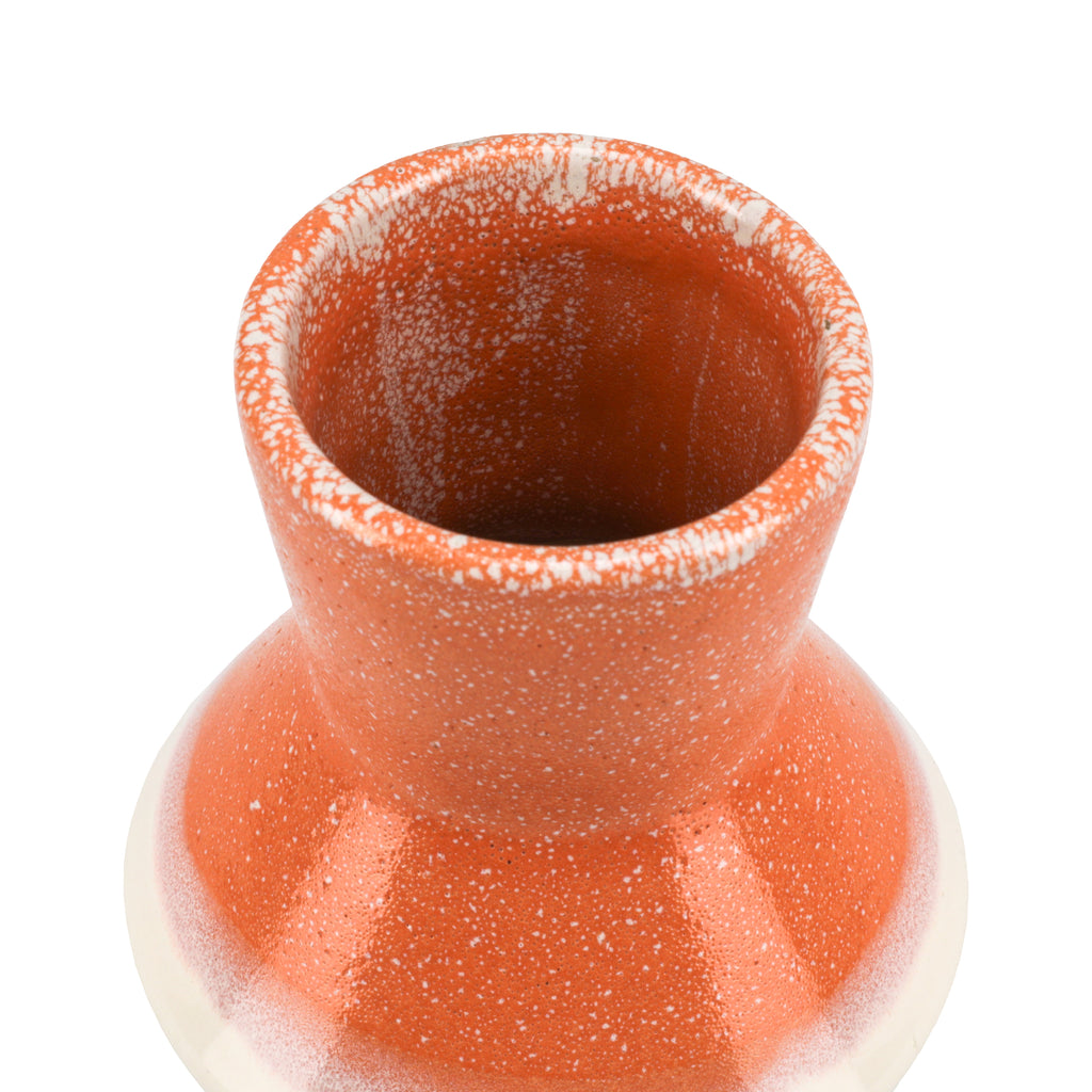 Salmon White Grey Ceramic Vase (A+D)