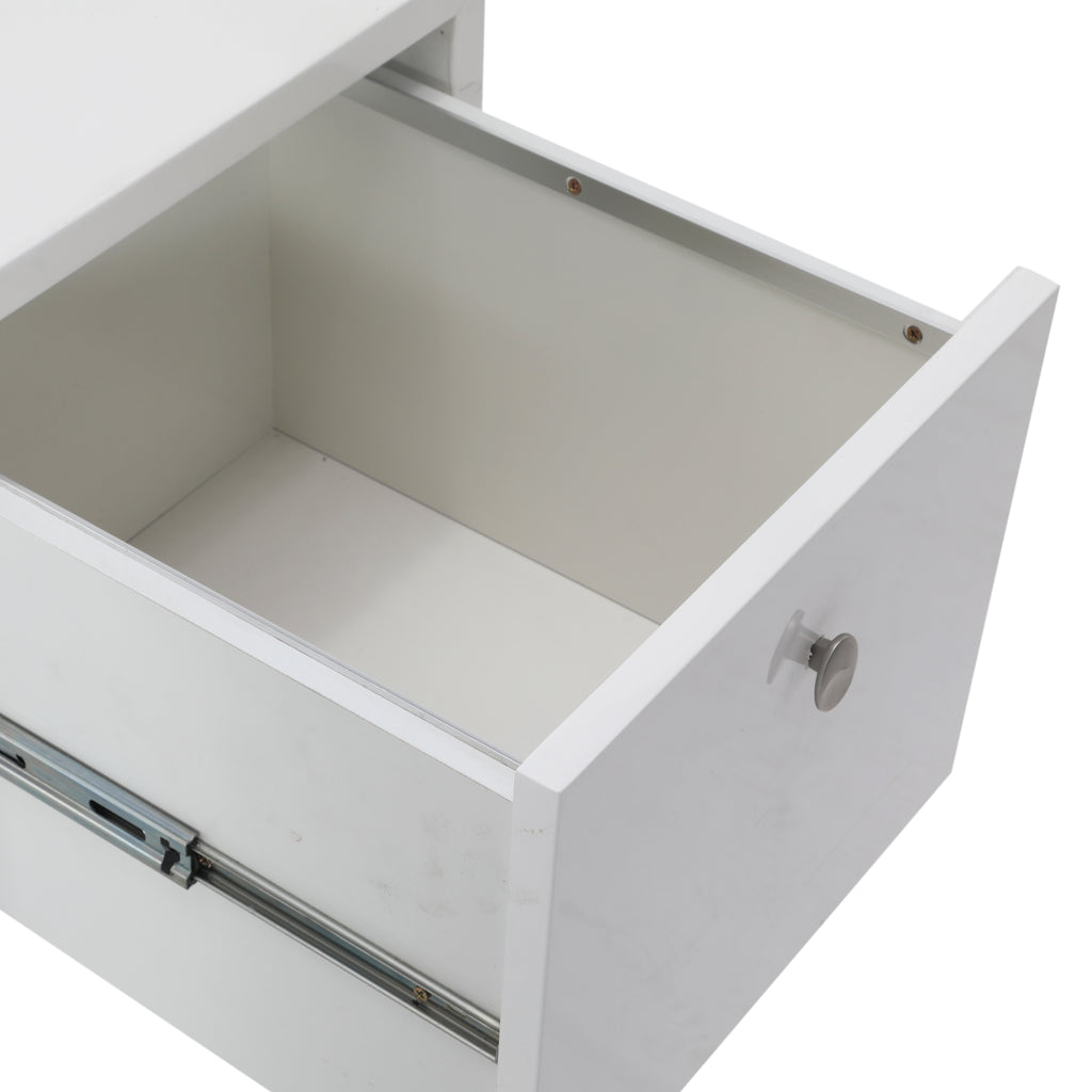 Glossy White Office Desk
