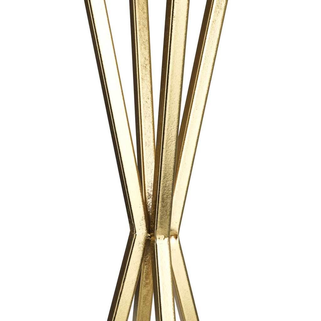 Gold Wire Frame Candle Stand (A+D)