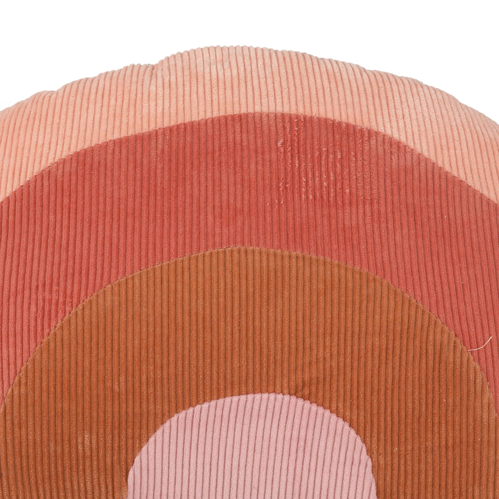 Pink Corduroy Rainbow Pillow