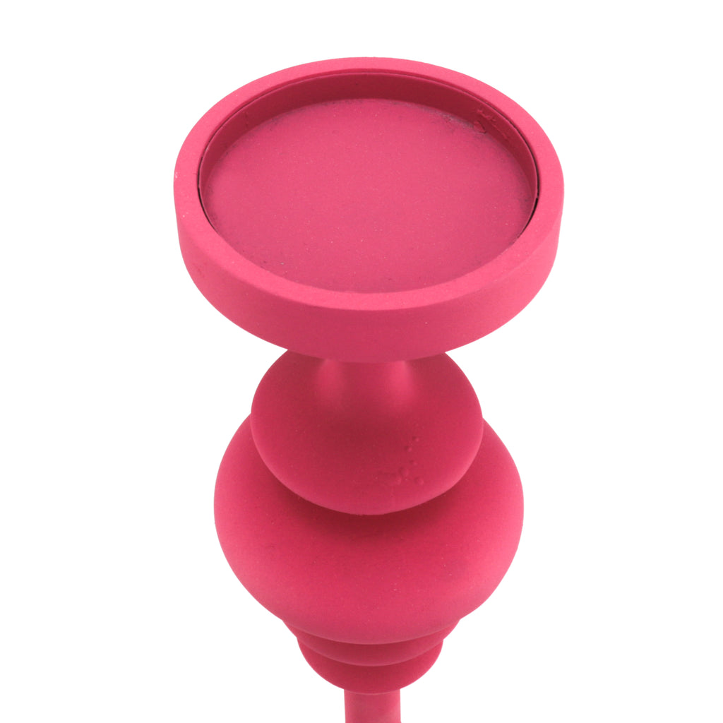 Tall Pink Painted Candlestick Holder (Pair)