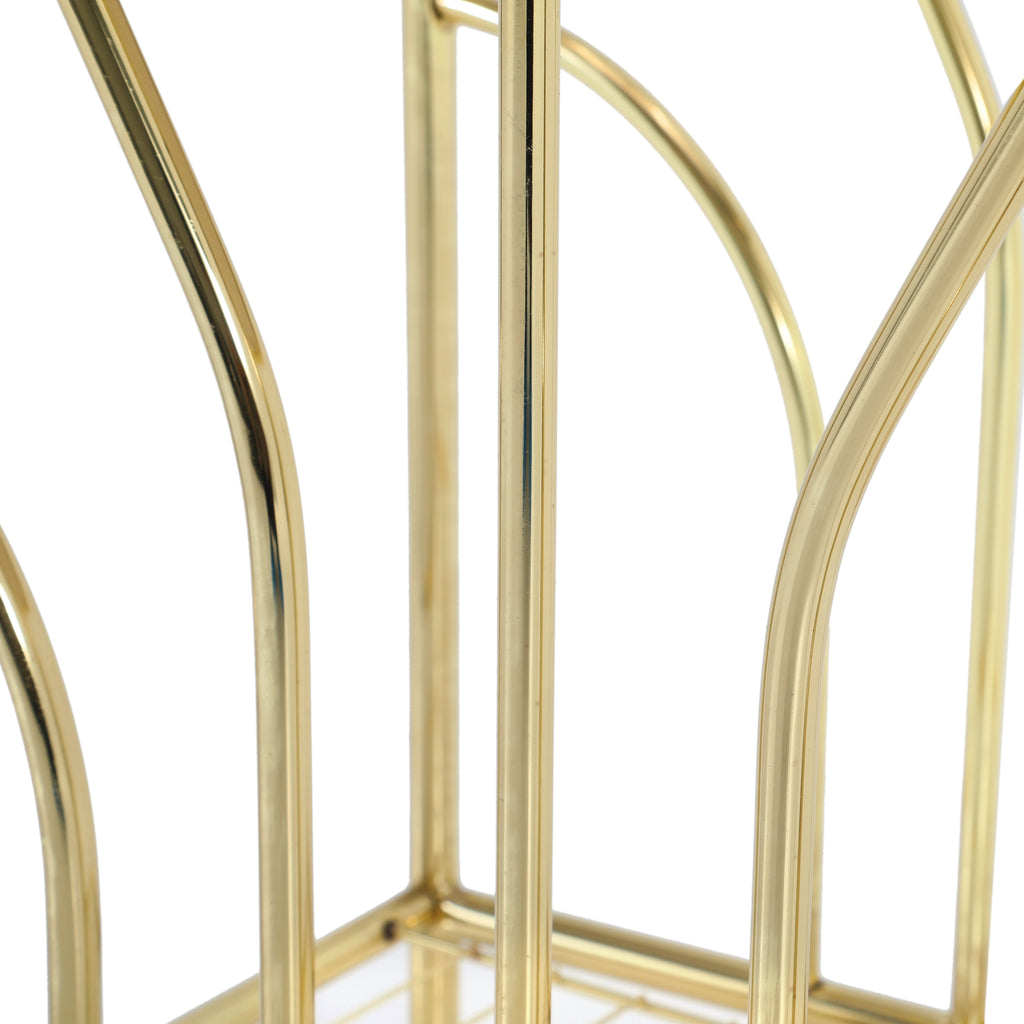 Gold & Glass Side Table