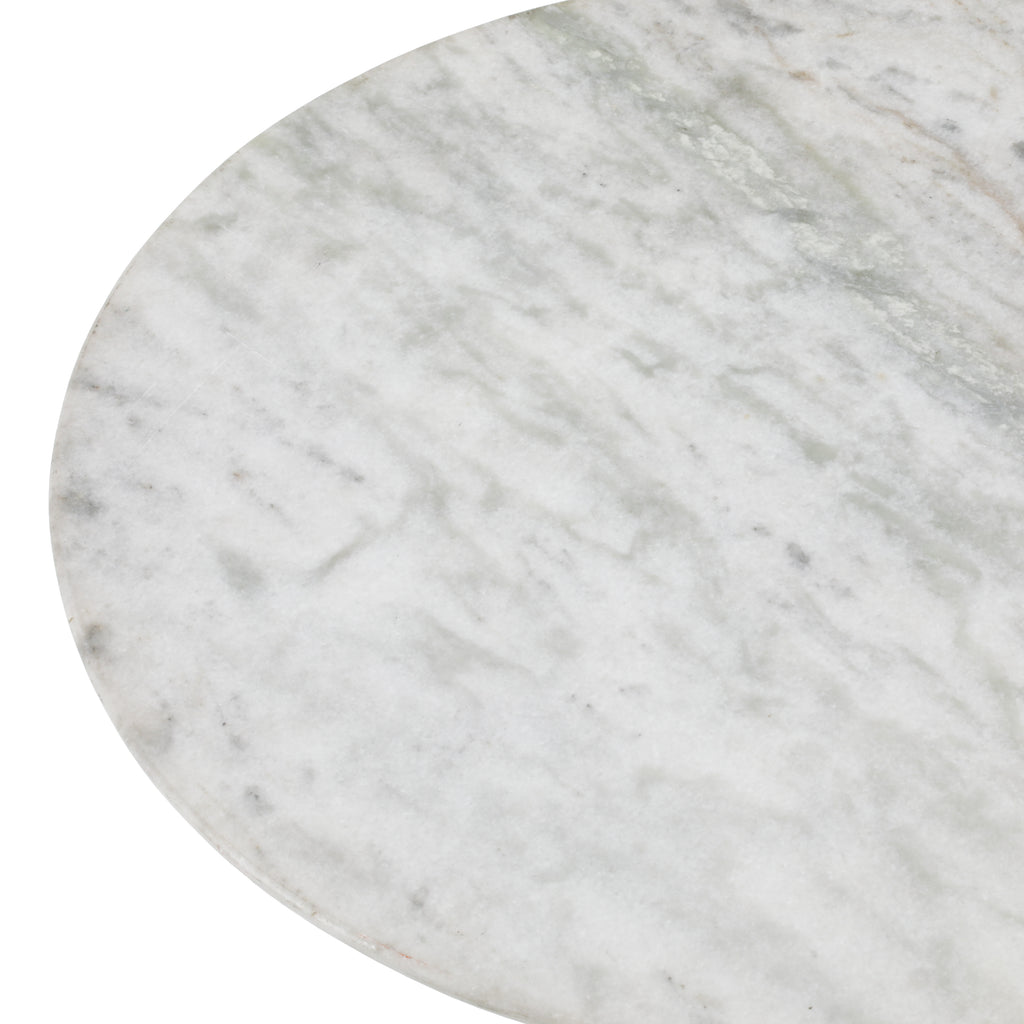 Gold Base Saarinen Marble Side Table