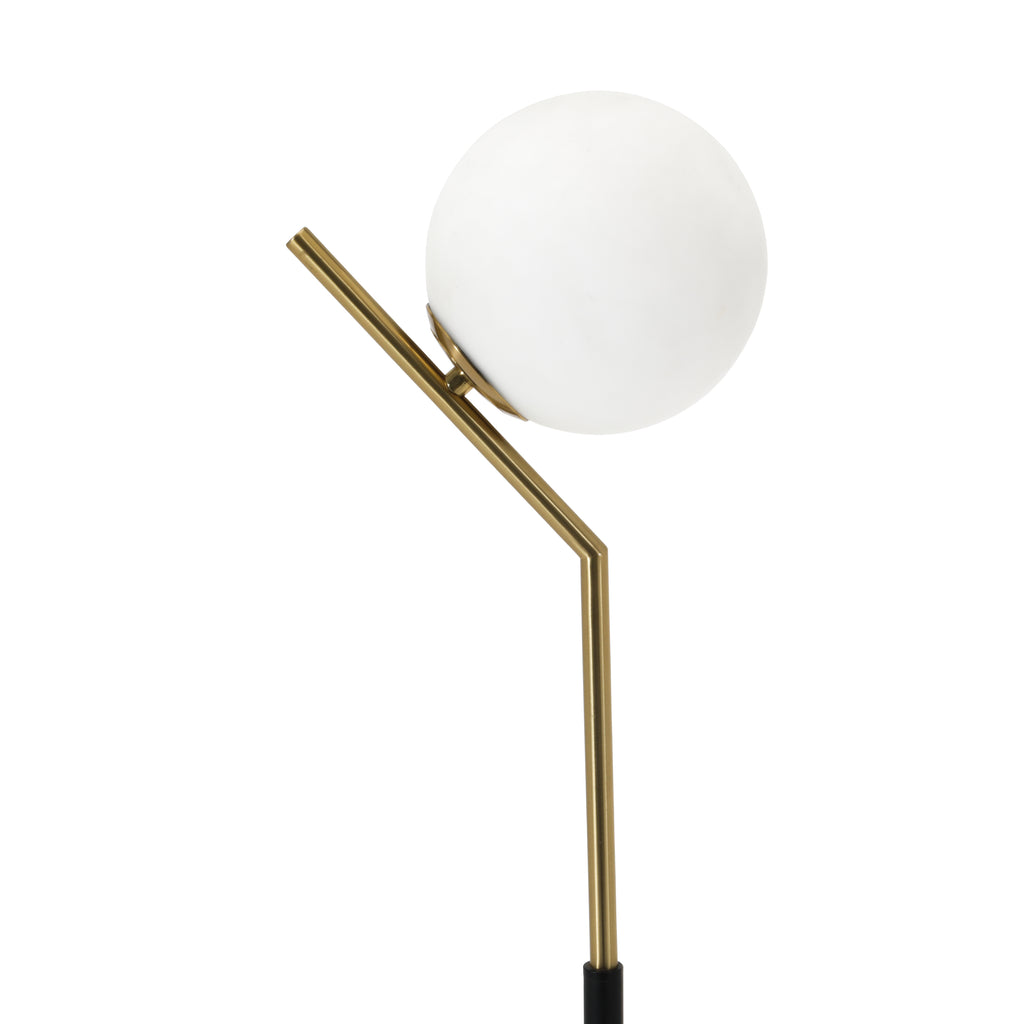 Black Gold Orb Floor Lamp