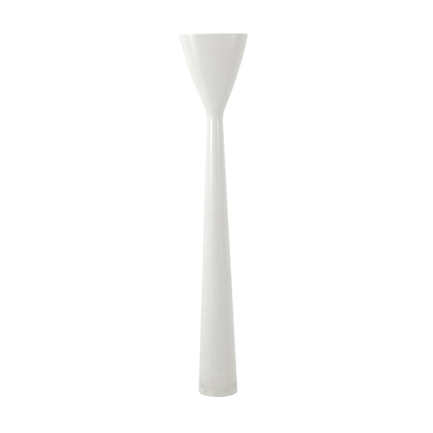 Tall White Torch Floor Lamp