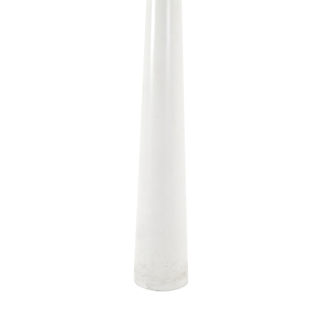 Tall White Torch Floor Lamp