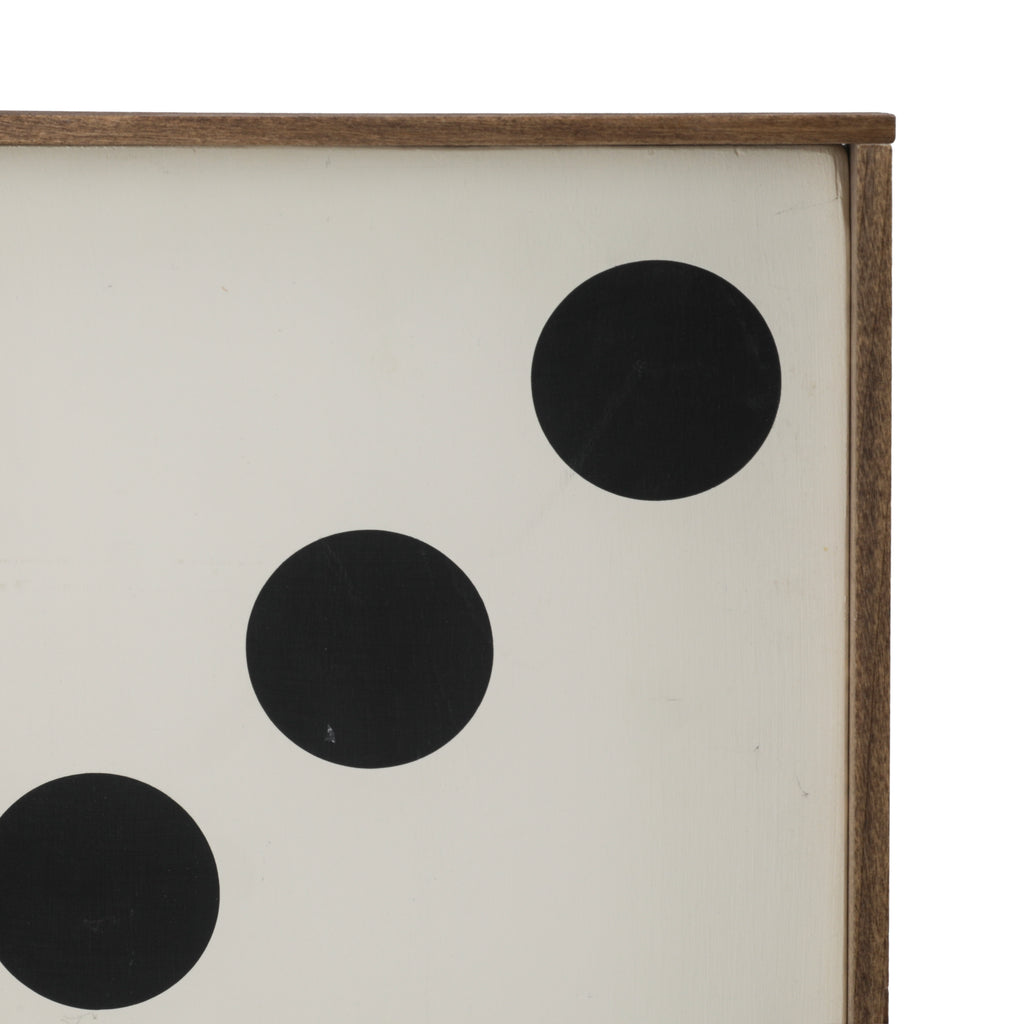 (A+D) Wood Frame Domino Artwork