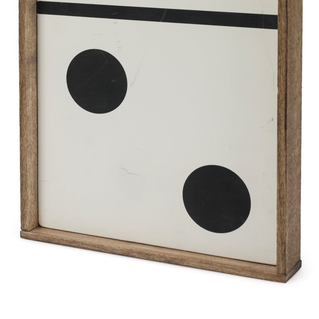 (A+D) Wood Frame Domino Artwork