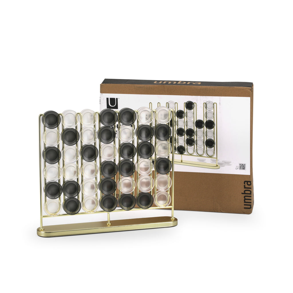 Gold / Acrylic Connect 4 Set w/ Box (A+D)