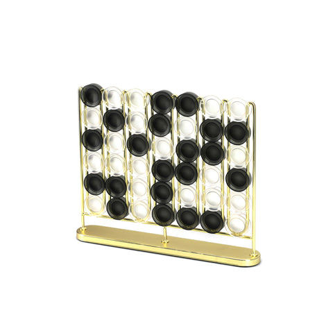 Gold / Acrylic Connect 4 Set w/ Box (A+D)