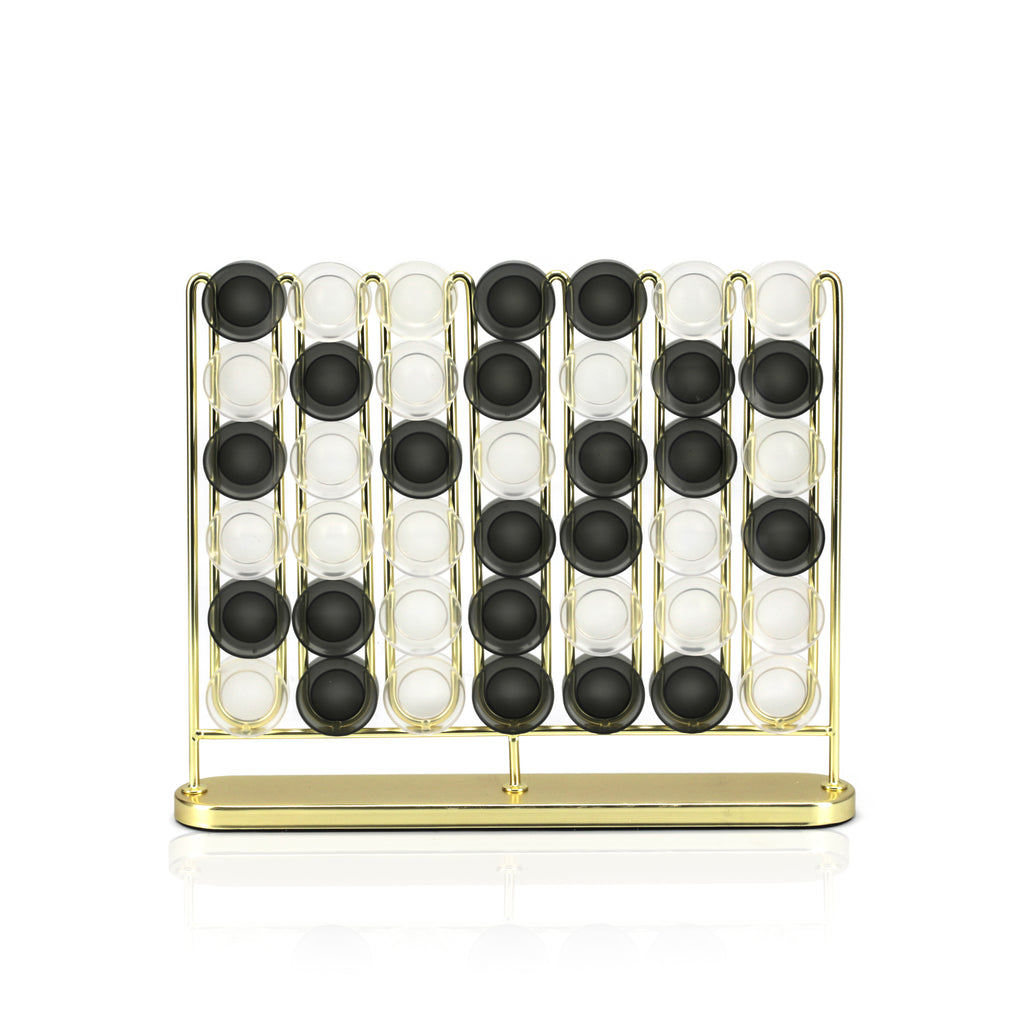 Gold / Acrylic Connect 4 Set w/ Box (A+D)