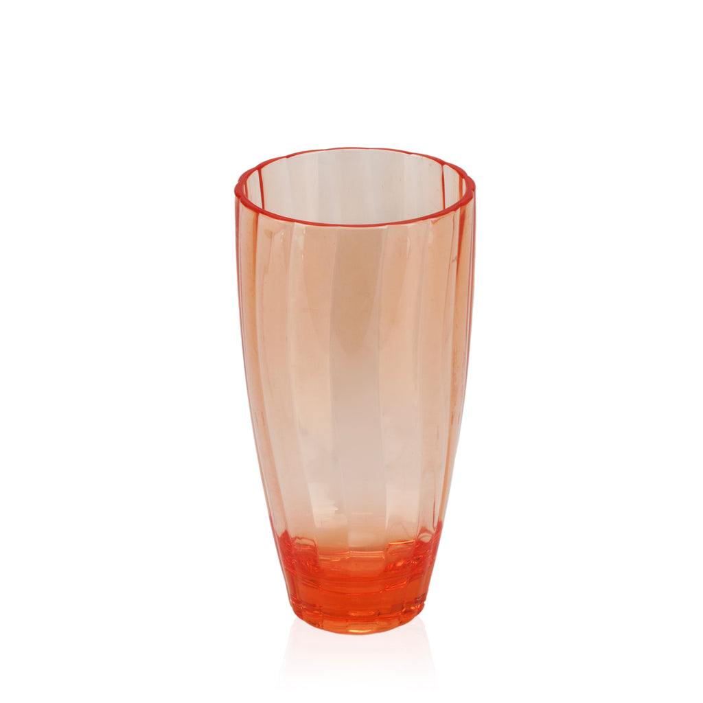 Orange Tall Plastic Vase (A+D)