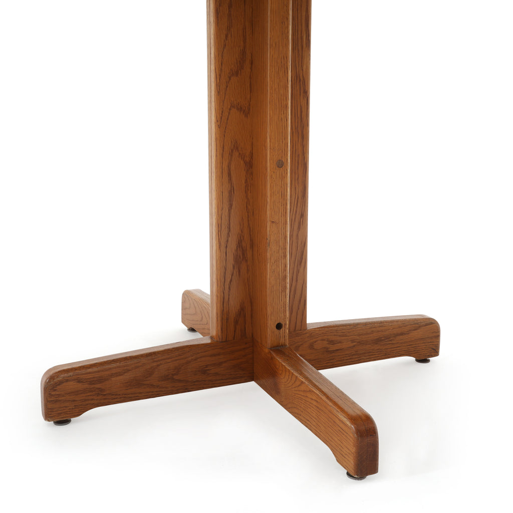 Natural Wood Square Dining Table
