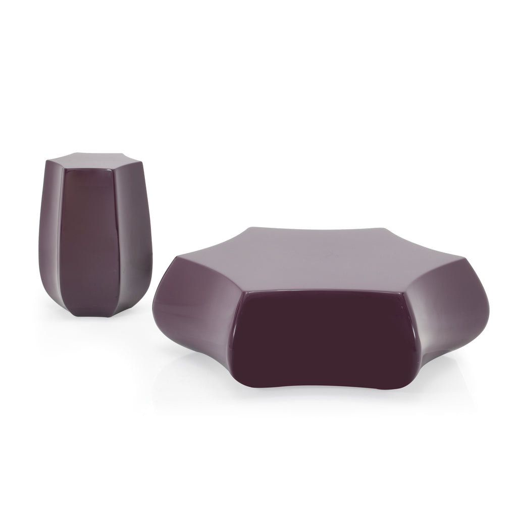 Purple Star Side Table / Pedestal