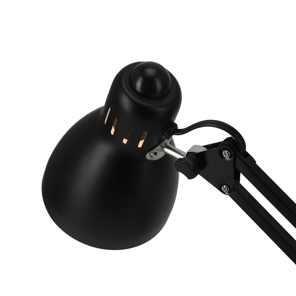 Black Swing Arm Desk Lamp