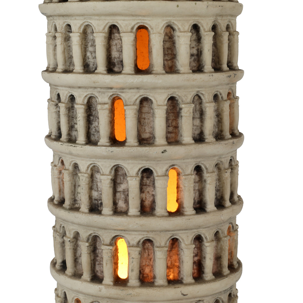 Tan Leaning Tower of Pisa Lamp