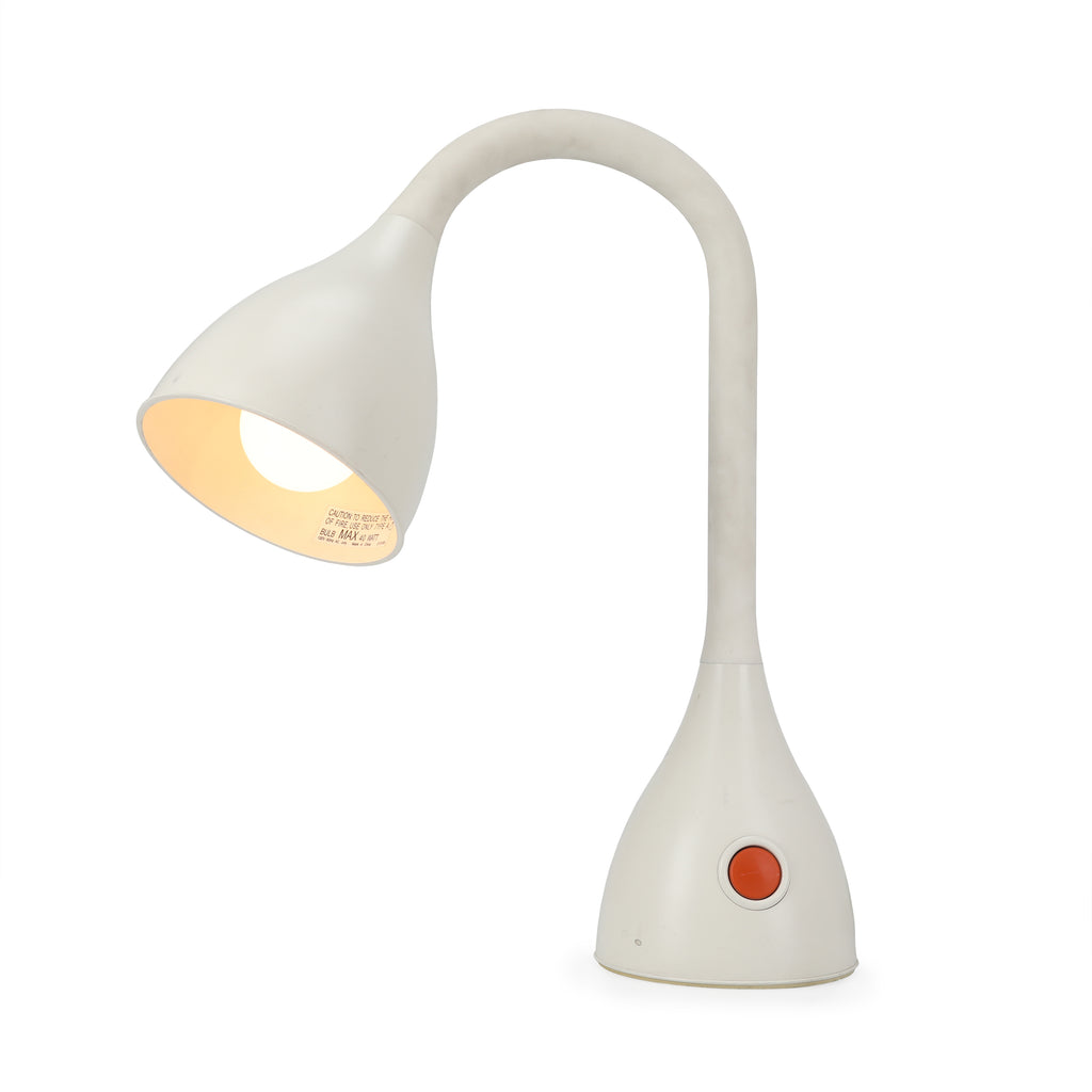 White Plastic Desk Lamp #1