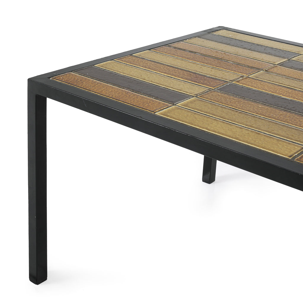 Orange & Yellow Tile Coffee Table