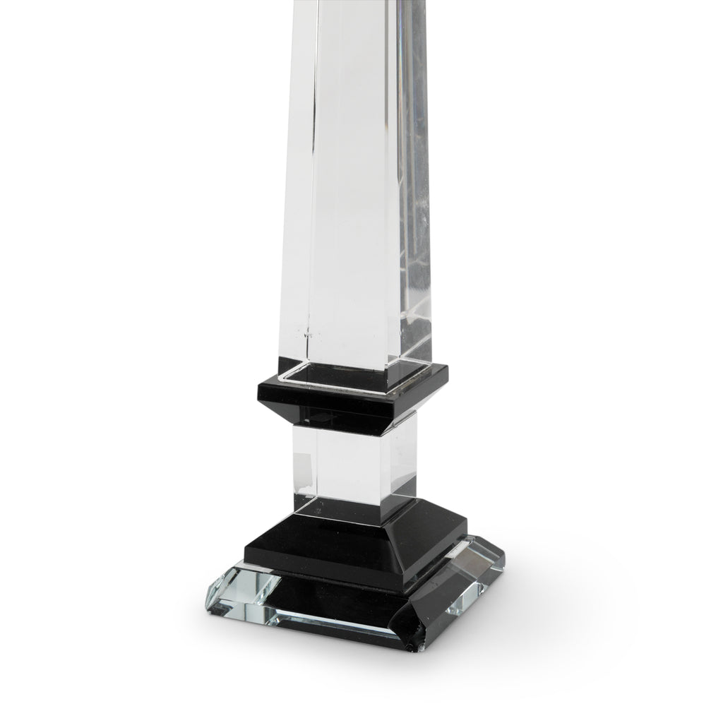 Glass Obelisk / Spire with Black Base (A+D)