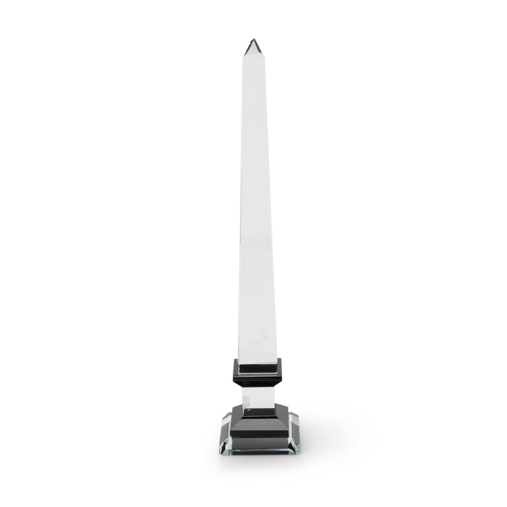Glass Obelisk / Spire with Black Base (A+D)