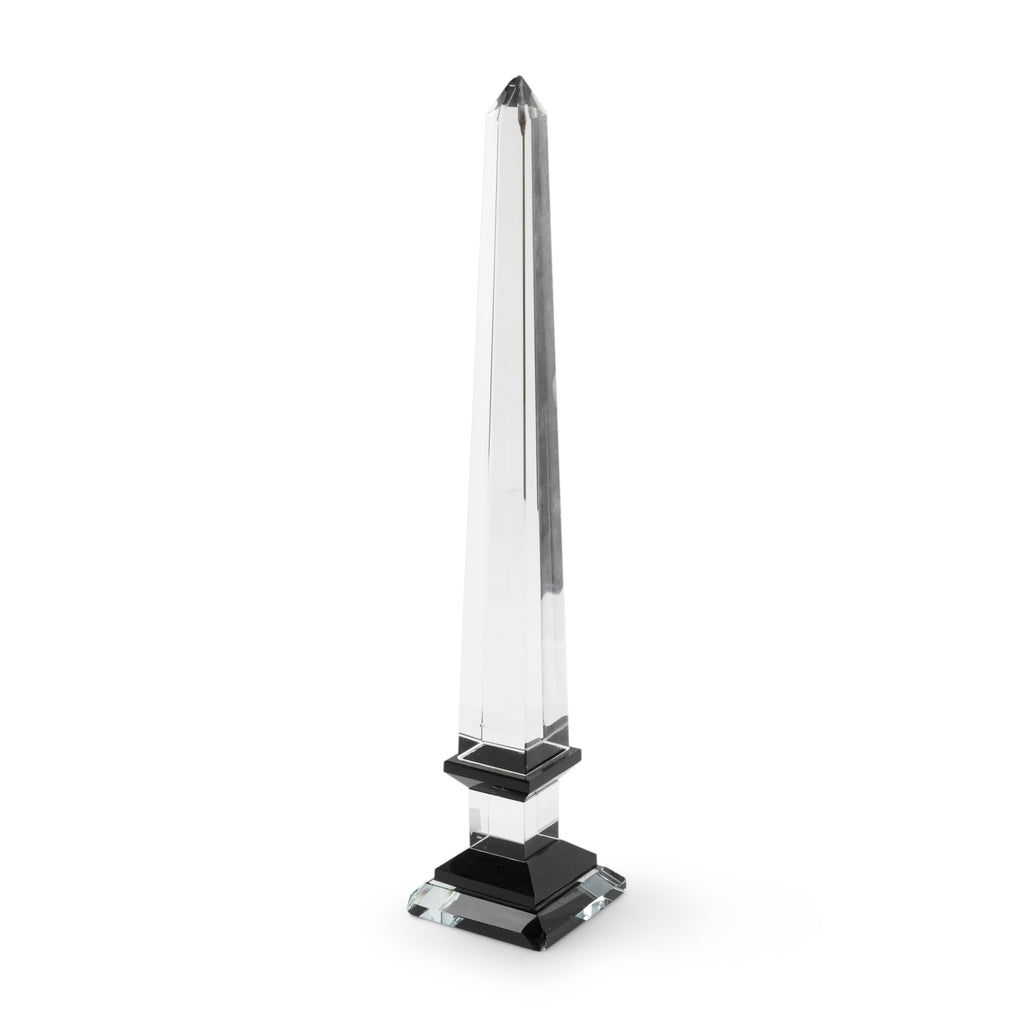 Glass Obelisk / Spire with Black Base (A+D)