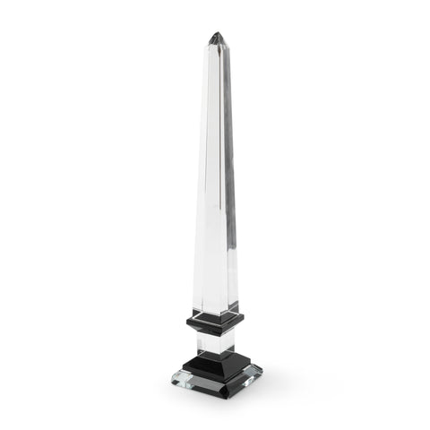 Glass Obelisk / Spire with Black Base (A+D)