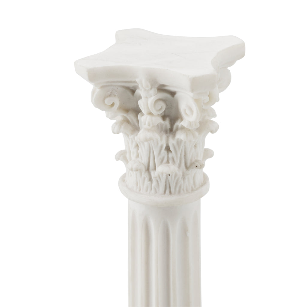 White Table Top Mini Columns Pair (A+D)