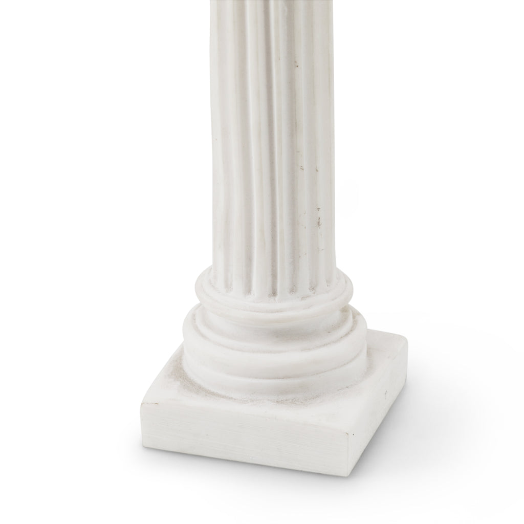 White Table Top Mini Columns Pair (A+D)