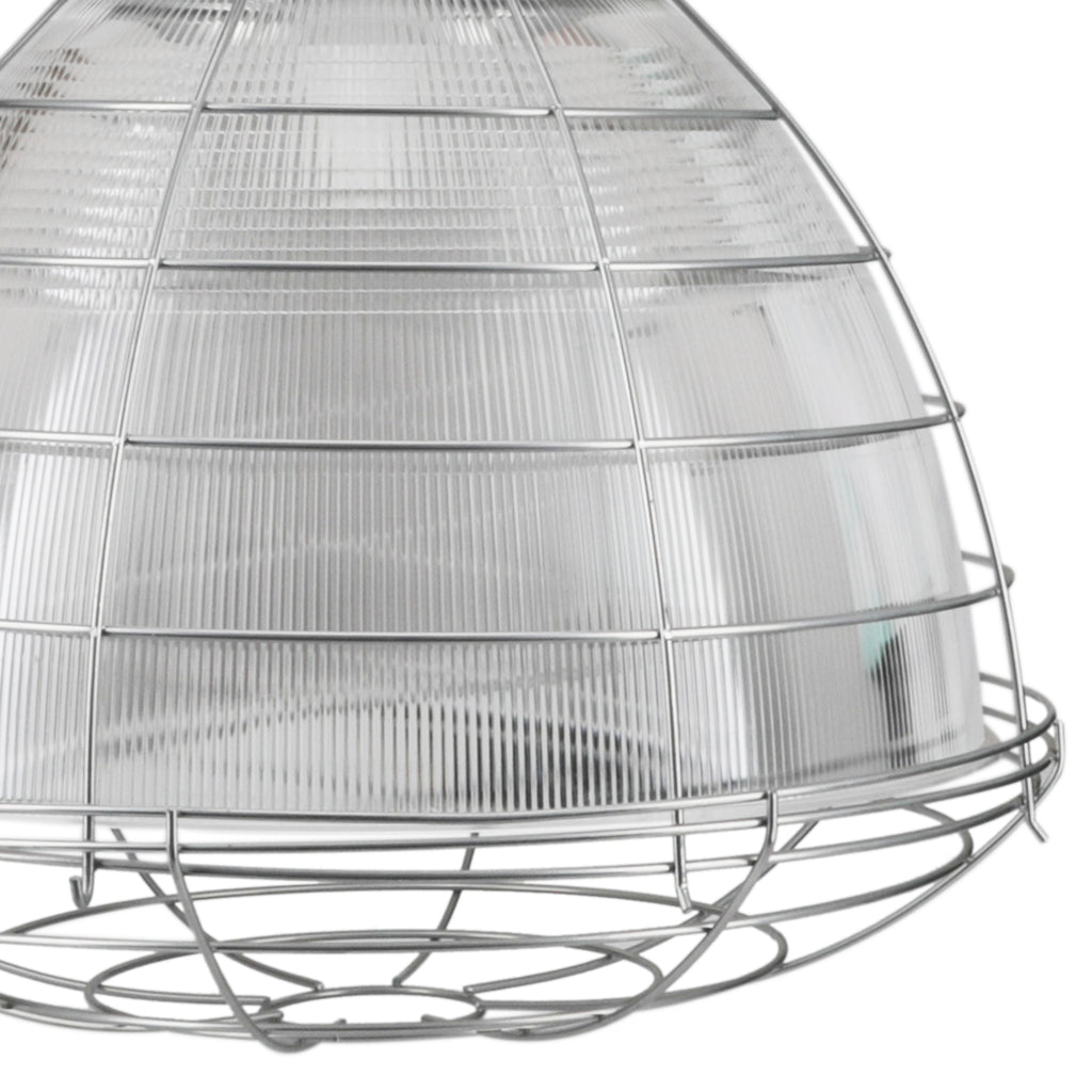 Industrial Hanging Caged Light Fixture