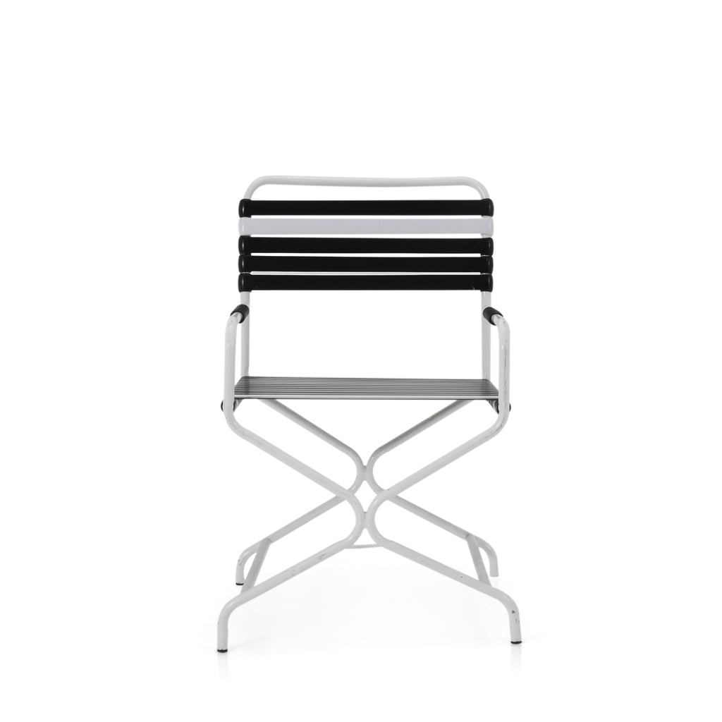 Black and White Outdoor Dining Set