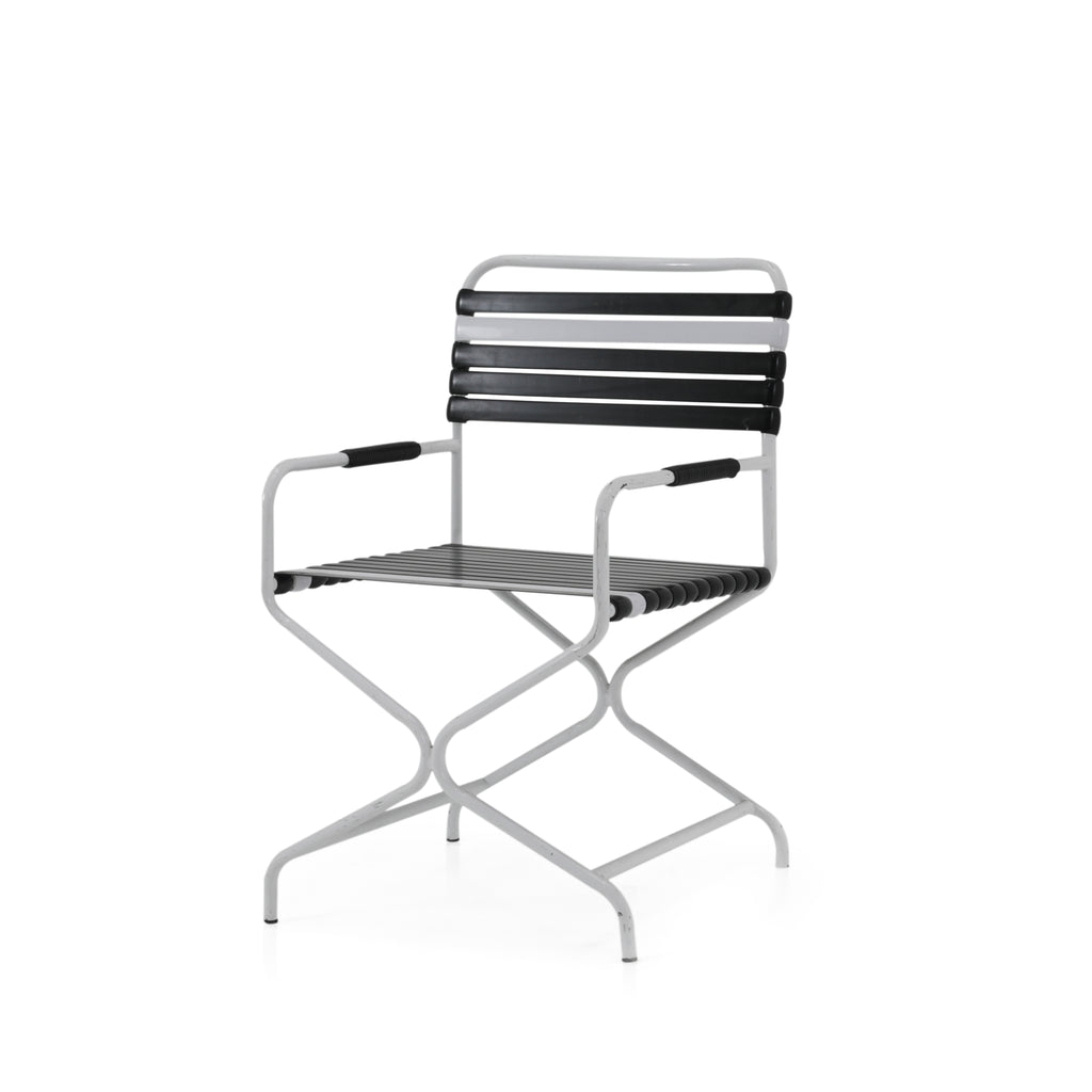 Black and White Outdoor Dining Set