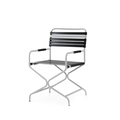 Black and White Outdoor Dining Set