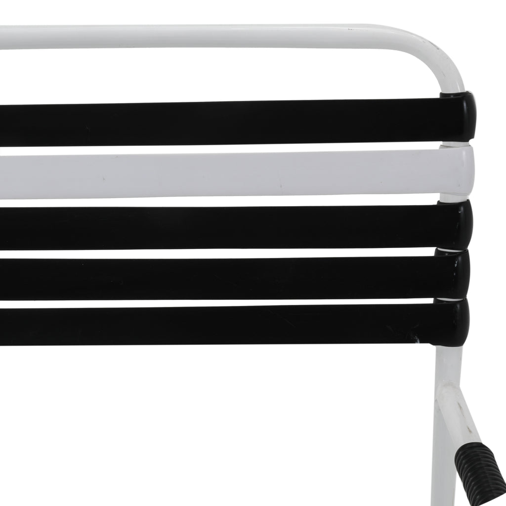 Black and White Outdoor Dining Set