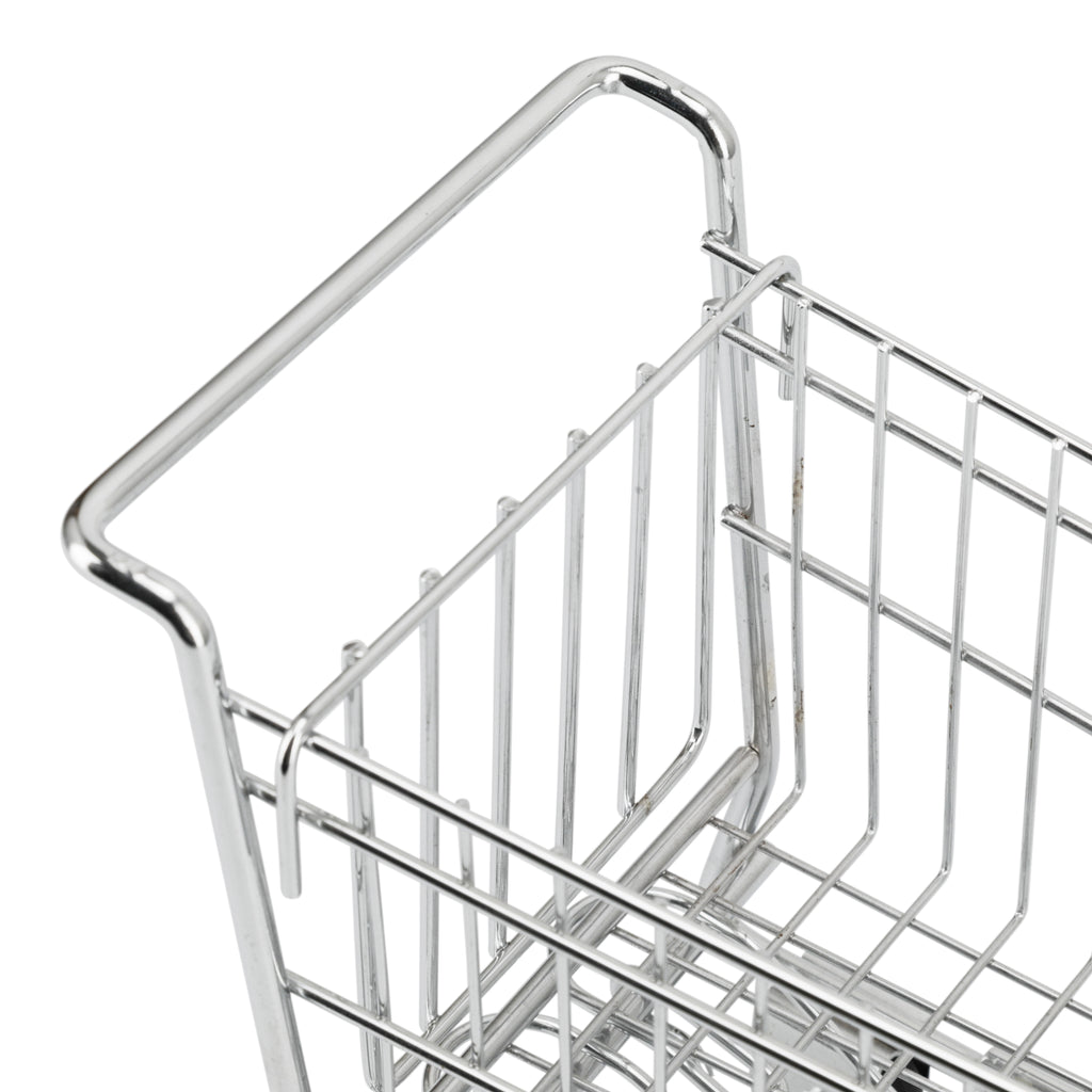 Miniature Chrome Shopping Cart