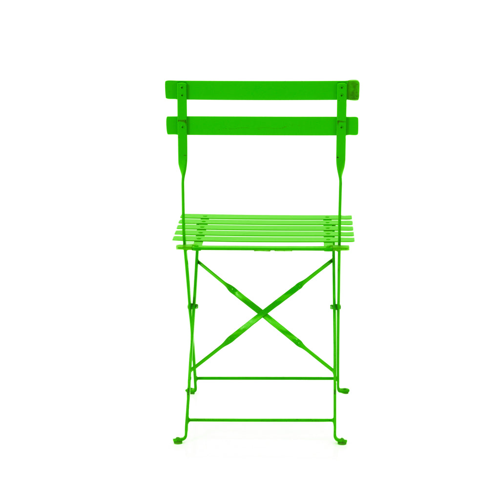 Green Metal Bistro Chair